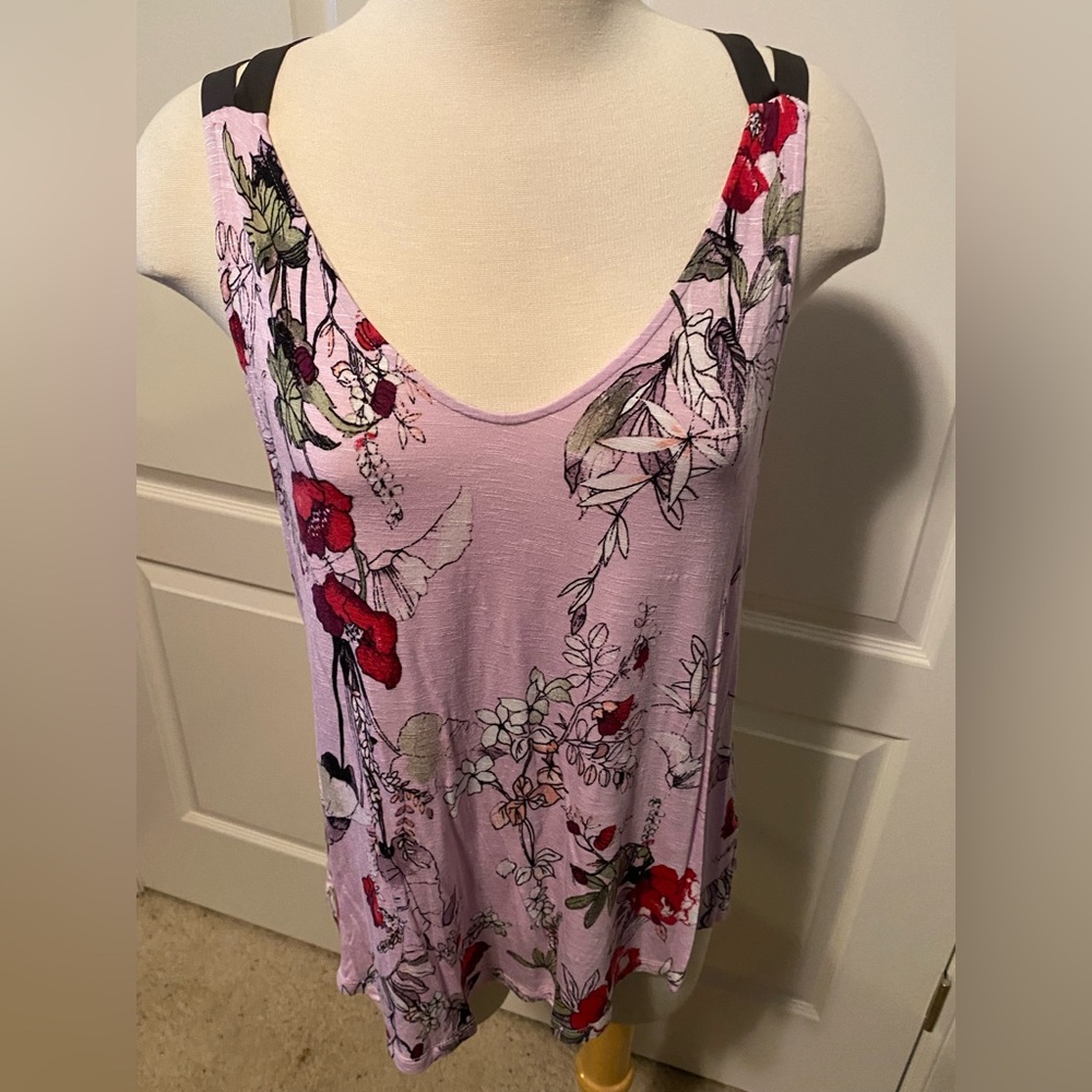 Floral Print Women's Top Maurice's Sz L